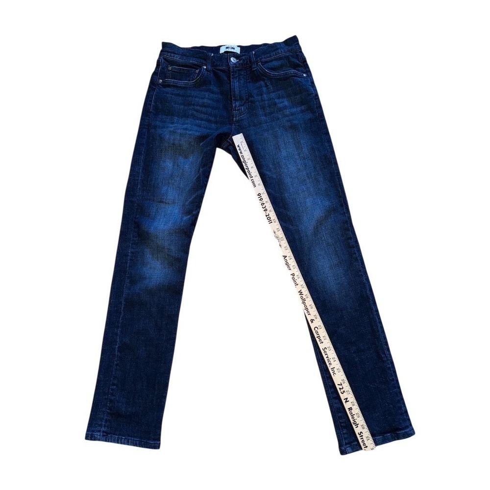 Joseph Abboud Jeans Mens 31x32 Blue Dark Wash Slim‎ Fit Tapered Denim - Picture 5 of 8